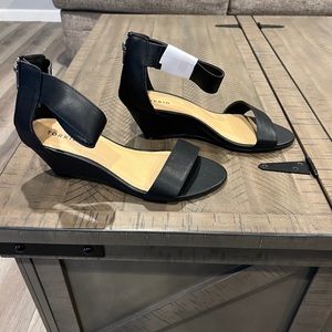 Black torrid sandal wedges